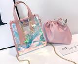 transparent shoulder bags