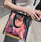 transparent shoulder bags