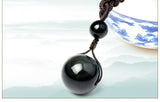 Rainbow Eye Obsidian Necklace