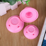 SILICONE, NO-HEAT HAIR CURLERS